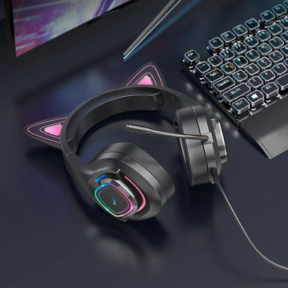 Hoco - Luminous Cat Gaming Headphone